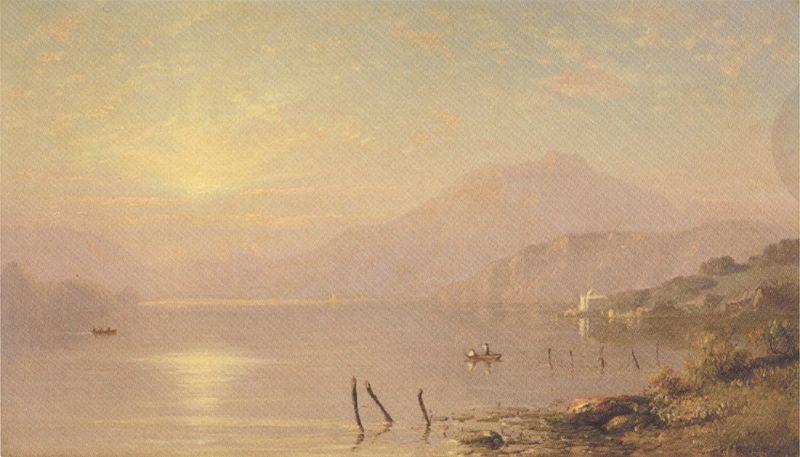 Sanford Gifford Morning on the Hudson oil painting picture